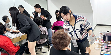 올댓뷰티아카데미 실버문화대축제 메이크업 자원봉사활동